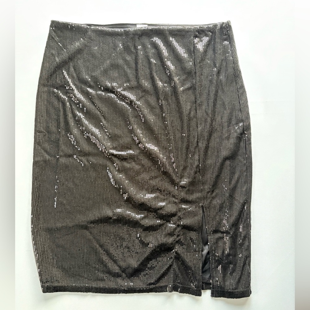 Women's Time and Tru Black Sequin Pencil Skirt Size XXL (20)